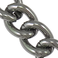 アルミニウム ツイスト楕円鎖, メッキ, 無色 長さ:100 M, 売り手 ロト