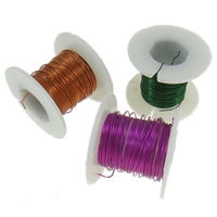 Brass Wire, electrophoresis, mixed colors, nickel, lead & cadmium free Approx 36 m Approx 