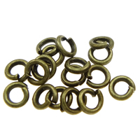 Machine Cut Iron Closed Jump Ring, Donut, plated Approx 