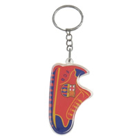 Resin Key Chain, with Iron, Shoes, 2014 Brazil World Cup gift, nickel, lead & cadmium free Approx 22mm 