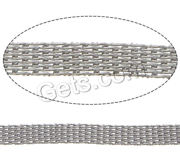 Cadena de enlace de cable de acero ioxidable, acero inoxidable 304, más tamaños para la opción, color original, Vendido por m