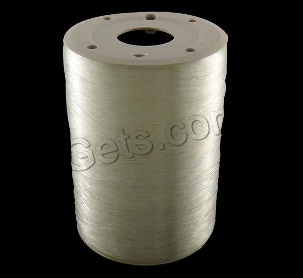 Crystal Thread, with plastic spool, elastic, different size for choice & Customized, white, 700m/Spool, Sold By Spool