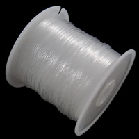 Kristall Faden, mit Kunststoffspule, elastisch, verschiedene Größen vorhanden & Kundenindividuell, weiß, 100m/Spule, verkauft von Spule