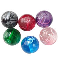 Baking Varnish Glass Beads, Round, stoving varnish Approx 1-2mm Approx 32 Inch 