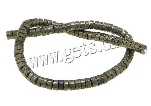 Golden Pyrite Beads, Rondelle, natural, different size for choice, Hole:Approx 1-2mm, Length:Approx 16 Inch, Sold By Strand