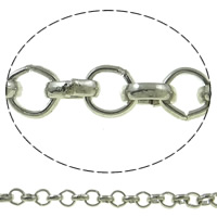 Iron Rolo Chain, platinum color plated, nickel, lead & cadmium free 