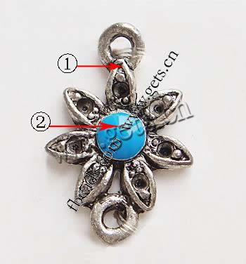 Zinc Alloy Enamel Pendants, Flower, plated, 6 petal, more colors for choice, 13x13x3mm, Hole:Approx 2mm, Sold By PC