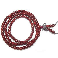 108 Mala Beads, Sandalwood, with Elastic Thread, Round , 6mm Approx 7.5 Inch 