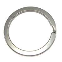 Clés anneau en acier inoxydable , Acier inoxydable 304, beignet, couleur originale 2mm, Environ Vendu par sac