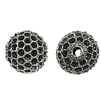 Zinklegierung Perlen Einstellung, rund, plattiert, keine, frei von Kadmium, 15.5x17mm, Bohrung:ca. 3mm, Innendurchmesser:ca. 2mm, verkauft von PC