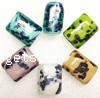 Handmade Lampwork Beads, Rectangle, 20x15x11mm, Sold by PC