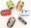 Handmade Lampwork Beads, Flat oval, 25x15x8mm, Sold by PC