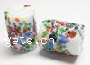 Handmade Lampwork Beads, Round tube, 15x15x21mm, Sold by PC