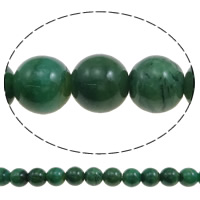 Naturelles perles Turquoise africaines, turquoise africaine naturelle, Rond, normes différentes pour le choix, vert Environ 1mm Environ 15.7 pouce, Vendu par brin