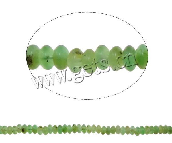 Australia Chrysoprase Bead, Rondelle, natural, different size for choice, Hole:Approx 1.5mm, Length:Approx 16 Inch, Sold By Strand