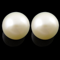 Round Cultured Freshwater Pearl Beads, natural, no hole, white, Grade A, 3-3.2mm 