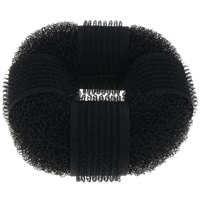 Haarknoten Dutt Dreher, Nylon, Rondell, schwarz, 85x35mm, verkauft von PC