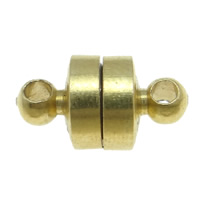 Brass Magnetic Clasp, Column, plated, single-strand Approx 2.5mm 