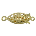 Brass Fishhook Clasp, Horse Eye, plated, single-strand & hollow nickel, lead & cadmium free Approx 1-1.5mm 