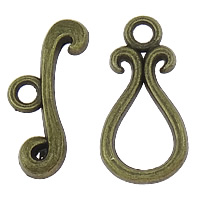 Zinc Alloy Toggle Clasp, Teardrop, plated, single-strand cadmium free  Approx 2mm, Approx 