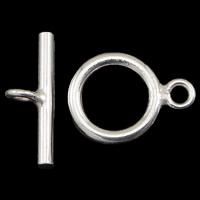 Sterling Silver Toggle Clasp, 925 Sterling Silver, Round, single-strand Approx 1.5mm 