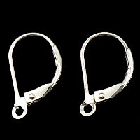 925 Sterling Silver Lever Back Earring Wires, plated Approx 1.5mm 