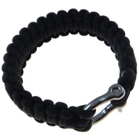 Survival Bracelets, 330 Paracord, zinc alloy Screw Pin Shackle, plated Approx 9 Inch 