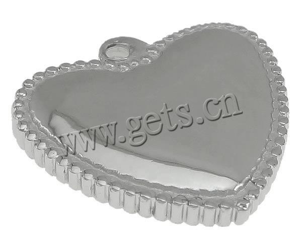 Stainless Steel Tag Charm, Heart, Customized, original color, 21x19x3mm, Hole:Approx 1.6mm, 200PCs/Lot, Sold By Lot