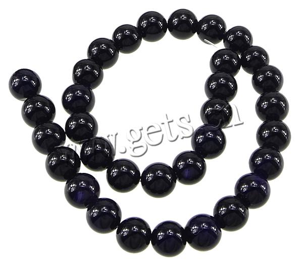 Perles agates violet naturelles, agate pourpre, Rond, Personnalisé & multiple tailles pour le choix, Longueur:Environ 15.5 pouce, Vendu par brin