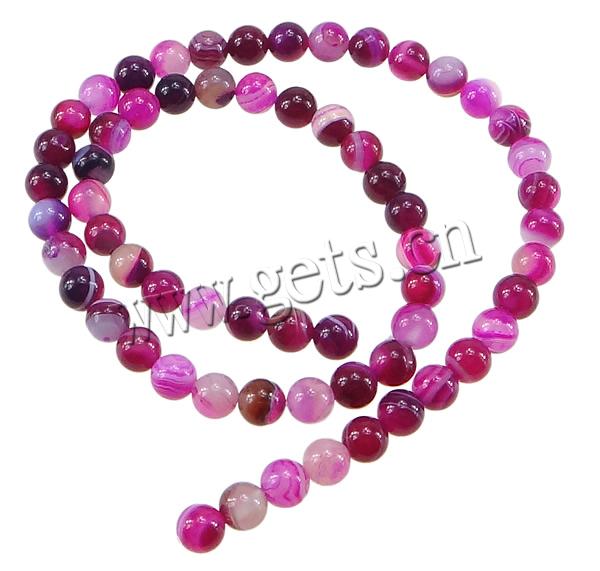 Natural Lace Agate Beads, Round, different size for choice, rose pink, Hole:Approx 1-1.5mm, Length:Approx 15 Inch, Sold By Strand