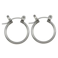 Stainless Steel Hoop Earring Component, 304 Stainless Steel, original color 