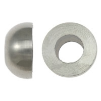 Stainless Steel Large Hole Beads, Dome, original color Approx 6mm 