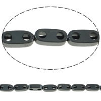 Non Magnetic Hematite Beads, Oval, black Approx 0.5-1mm Approx 15.3 Inch, Approx 