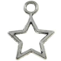 Zinc Alloy Star Pendant, plated Approx 3mm, Approx 