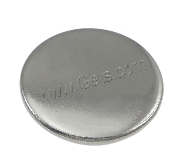Stainless Steel Cabochon Setting, 304 Stainless Steel, Flat Round, different size for choice & flat back, original color, 10000PCs/Bag, Sold By Bag
