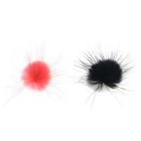 Волос куницы Аксессуары для одежды, Много цветов для выбора, 25mm, продается PC[