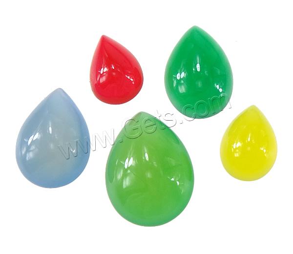 Agate Cabochon, Teardrop, arcuated back & different size for choice, more colors for choice, Grade A, Sold By PC