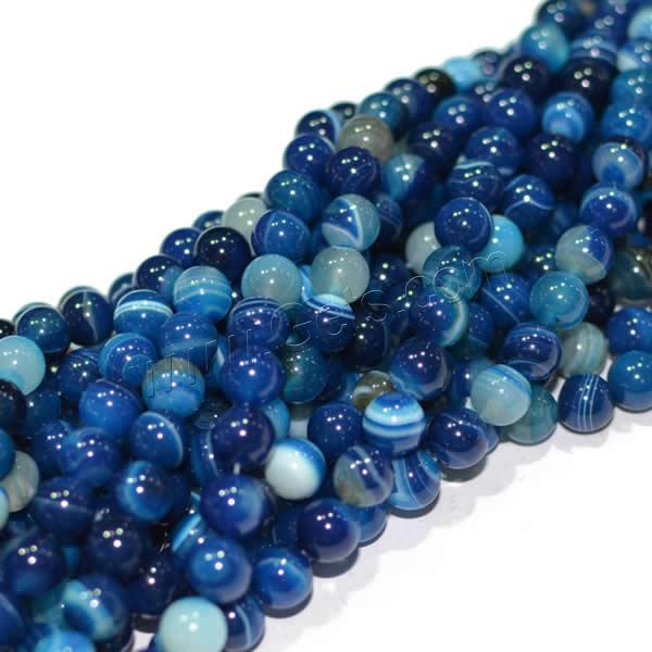 Natural Lace Agate Beads, Round, more sizes for choice, blue, Length:Approx 15 Inch, Sold By Strand