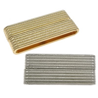 Zinc Alloy Magnetic Clasp, Rectangle, plated, stripe nickel, lead & cadmium free Approx 