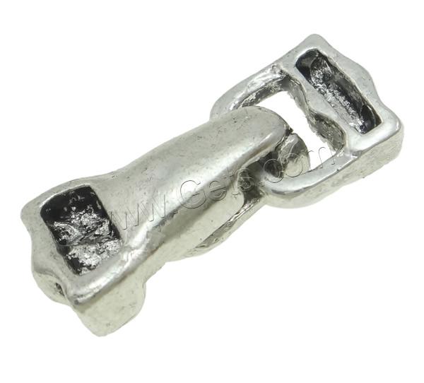 Zinklegierung Magnetverschluss, plattiert, mit Strass, keine, frei von Nickel, 22x10x6mm, Bohrung:ca. 1mm, 50PCs/Tasche, verkauft von Tasche