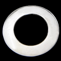 Anillo enlazado de plata esterlina , plata de ley 925, Donut, chapado, más colores para la opción, 22x1mm, agujero:aproximado 13mm, Vendido por UD