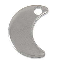 Stainless Steel Extender Chain Drop, Moon, original color Approx 1mm 