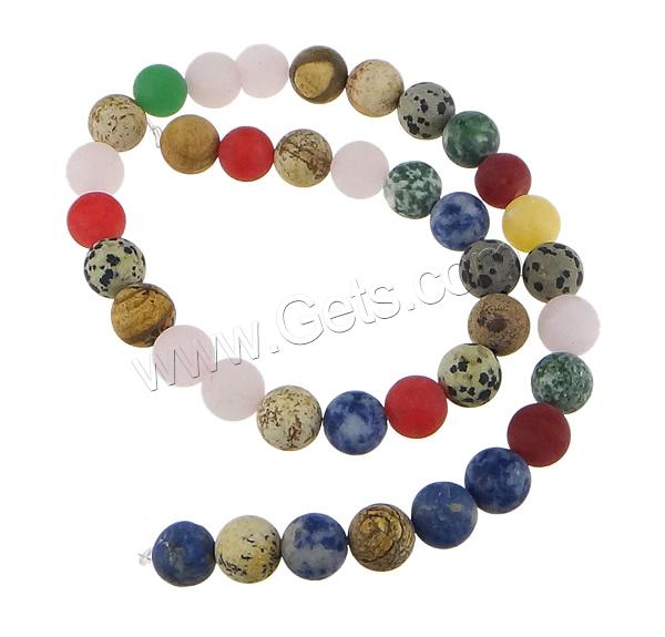 Mixed Gemstone Beads, more sizes for choice & frosted, Length:15 Inch, Sold By Strand