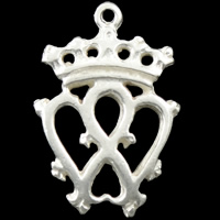 Zinc Alloy Crown Pendants, plated Approx 0.8mm, Approx 