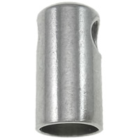 Наконечники из нержавеющей стали, нержавеющая сталь, Столбик, разный размер для выбора & Индивидуальные, оригинальный цвет, отверстие:Приблизительно 1-2.5mm, внутренний диаметр:Приблизительно 3.9mm, продается сумка