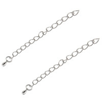 Stainless Steel Extender Chain, 304 Stainless Steel, plated, twist oval chain 5mm Approx 2.7 Inch 