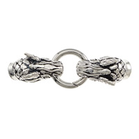 Zinc Alloy Snap Clasp, Dragon, plated, with end cap nickel, lead & cadmium free Approx 10mm 