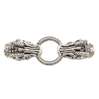 Zinc Alloy Snap Clasp, Dragon, plated, with end cap nickel, lead & cadmium free Approx 10mm 
