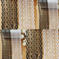 Lace Trim & Ribbon, Embroidery, mixed colors, 43mm 