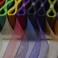 Органзы ленты, Органза, разноцветный, 38mm, 100Сумки/Лот, 5м/сумка, продается Лот
